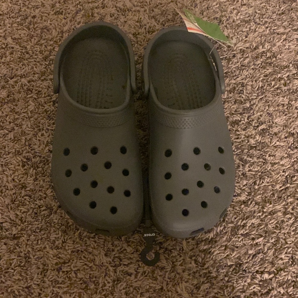 grey crocs